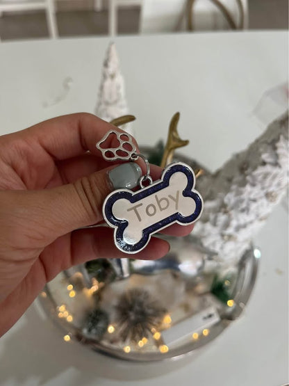 Plaquita Personalizada con Brillo Hueso