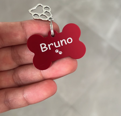Plaquita Personalizada - Hueso
