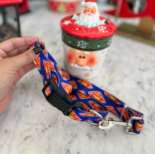 Set de Collar + Paseador - SuperMan