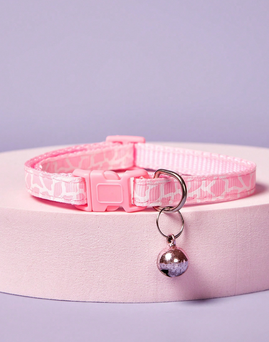 Collar rosa con rayas